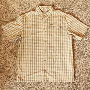 Columbia Men's short-sleeve button-down shirt - size large